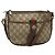 Borsa a spalla GUCCI GG Supreme Web Sherry Line PVC Beige Oro Auth KD211 D'oro