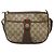 Borsa a spalla GUCCI GG Supreme Web Sherry Line PVC Beige Oro Auth KD211 D'oro - vista 2