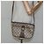 Borsa a spalla GUCCI GG Supreme Web Sherry Line PVC Beige Oro Auth KD211 D'oro - vista 23