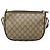 Borsa a spalla GUCCI GG Supreme Web Sherry Line PVC Beige Oro Auth KD211 D'oro - vista 3