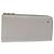 CHANEL Camelia Cartera Larga Cuero Plata CC Auth am7960