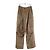 Salvatore Ferragamo Pantalones rectos de cuero marrón Castaño