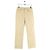 Acne Pantalones de cuero rectos Beige