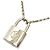 Collana con pendente argento Lockit Louis Vuitton