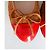 Ballerine Chanel Camello e Rosso in Pelle Vernice - vista 4