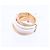 Bague De Grisogono Allegra en or rose et céramique blanche avec diamants, taille 53 EU Doré - vue 5