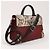 Bolsa Diorever Medium de couro e python 2Way da Christian Dior em bordô - vista 2