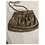 Borsa a tracolla Fendi in pelle dorata D'oro - vista 3