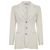 1998 Rare! Chanel & Karl Lagerfeld 98A Jacket CC Logo Buttons Beige