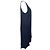 Abito midi senza maniche Theory Long in seta blu navy - vista 3