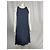 Abito midi senza maniche Theory Long in seta blu navy - vista 7