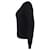 Saint Laurent Strickpullover mit Nieten aus schwarzer Wolle - Ansicht 2