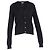 Saint Laurent Flamingo-Cardigan aus schwarzem Mohair