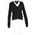 Saint Laurent Flamingo-Cardigan aus schwarzem Mohair - Ansicht 4