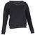 Ripped Sweatshirt von Saint Laurent mit Kettendetail aus schwarzer Baumwolle
