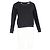 Ripped Sweatshirt von Saint Laurent mit Kettendetail aus schwarzer Baumwolle - Ansicht 4