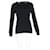 Schwarzer Wollpullover mit Strickknopfdetails von Balmain Blau Marineblau  - Ansicht 4