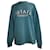 Autre Marque Rotate Sunday Iris Pullover aus blaugrünem Baumwollstoff