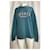 Autre Marque Rotate Sunday Iris Pullover aus blaugrünem Baumwollstoff - Ansicht 7