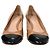 Décolleté Gianvito Rossi con punta in vernice marrone e nera - vista 2