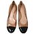 Décolleté Gianvito Rossi con punta in vernice marrone e nera - vista 5