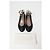 Chloé Scallop Accent Ankle Strap Ballet Flats in Black Leather - view 14