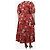 Ulla Johnson Rotes Blumen-Midi-Kleid Nora - Größe UK 16 - Ansicht 2