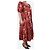 Ulla Johnson Rotes Blumen-Midi-Kleid Nora - Größe UK 16 - Ansicht 3