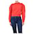 Ulla Johnson Roter Pullover mit Puffärmeln - Größe S