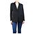 Adam Lippes Schwarze Satin-Reversjacke - Größe UK 12