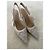 Slingbacks de algodón con bordado de encaje J’Adior Blanco - vista 10