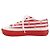 Sneaker rossi e bianchi Louis Vuitton Bianco Rosso - vista 2