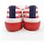 Sneaker rossi e bianchi Louis Vuitton Bianco Rosso - vista 5