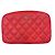 Borsa da viaggio Chanel rossa in pelle caviar Rosso - vista 15