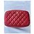 Borsa da viaggio Chanel rossa in pelle caviar Rosso - vista 6