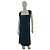 Autre Marque Vestido longo sem mangas de jersey de poliéster verde Moda International XL