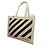 Off White Ledertasche Tote Bag Weiß