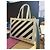 Off White Ledertasche Tote Bag Weiß - Ansicht 2