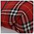 Borsa a mano in nylon a quadri Nova di BURBERRY rossa Auth ti2831 Rosso - vista 13