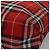 Borsa a mano in nylon a quadri Nova di BURBERRY rossa Auth ti2831 Rosso - vista 14