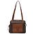 Céline Borsa a spalla in tela Macadam CELINE in pelle PVC marrone Auth 113333 - vista 2