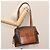 Céline Borsa a spalla in tela Macadam CELINE in pelle PVC marrone Auth 113333 - vista 26