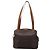 Céline Borsa a spalla in tela Macadam CELINE in pelle PVC marrone Auth 113333 - vista 3