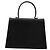 Borsa a mano in pelle Gancini di Salvatore Ferragamo 2way Nero Oro Auth MY114 - vista 3