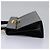 Borsa a mano in pelle Gancini di Salvatore Ferragamo 2way Nero Oro Auth MY114 - vista 4