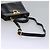 Borsa a mano in pelle Gancini di Salvatore Ferragamo 2way Nero Oro Auth MY114 - vista 9