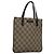 Borsa a mano GUCCI GG Supreme in pelle PVC beige argento 114600 Auth nb246