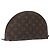 LOUIS VUITTON Pochette Cosmetica Demi Ronde Monogramma M47520 LV Auth EC293