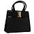 Borsa a mano in pelle nera e oro Salvatore Ferragamo Vala Auth bs23240 Nero D'oro