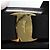 Borsa a mano in pelle nera e oro Salvatore Ferragamo Vala Auth bs23240 Nero D'oro - vista 14